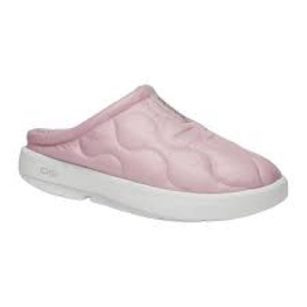 OOFOS Oocoozie thermal Slip-On Clog pink w 8 EUC slippers